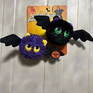 Fofos   Very Cute Halloween Batts Ball Dog Toy With Clinker & Squeaker 3”